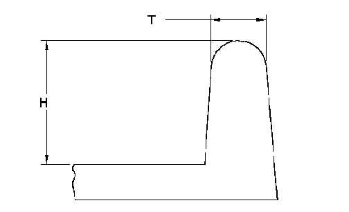 Rib height forging manufacturing design