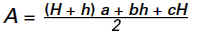 Trapezium Surface Area Formula