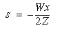 Stress between load and support points