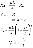 Reaction and Shear Equation 