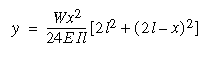 Deflection at specified point