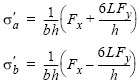 Maximum Nominal Tensile or Compressive Stress