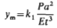 Deflection at center, v = 0.3