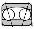 Double row self-aligning with spherical outer ring ball bearings