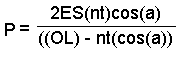 Pressure Formula