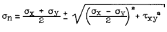 Stress Formula Mohrs Circle