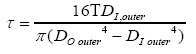 Shear Stress Caused by Torque 