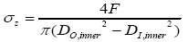 Axial Stress Caused by Axial Force 