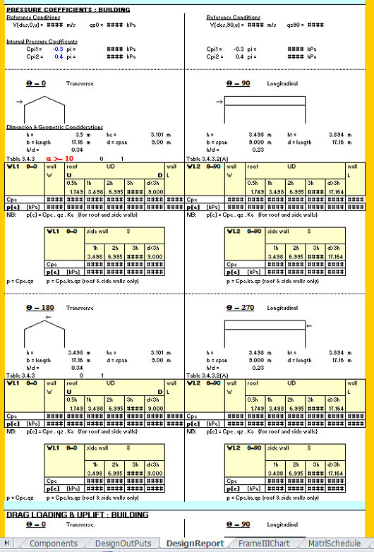 ind Loads on Gable Frame