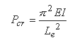 critical load equation