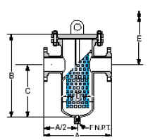 Simplex Type Basket Strainer