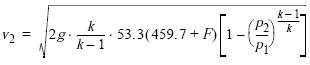 Velocity of Escaping Compressed Air Equation and Calculator