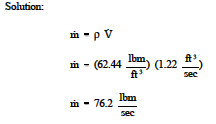 mass flow rate example