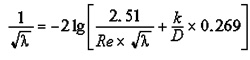 Pipe Friction Coefficient