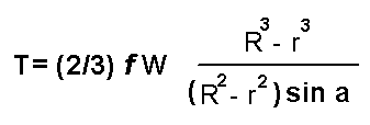 Torque T in Pound-inches