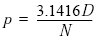 Circular Pitch Equation