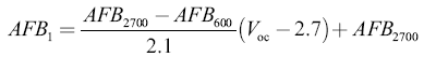 First AFB interpolation term