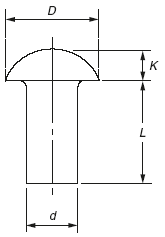 BS 4620 Cold Forged Snap Head Rivet