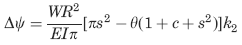 angular rotation (radians)