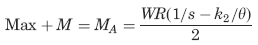 Supplemental formulas (not included in calculator)