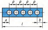 Where the edge distance is not equal to the spacing