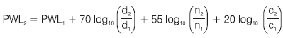 Fan Sound Power Level Equation