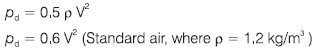 Fan Velocity Pressure Equation