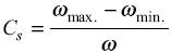 difference between the maximum and minimum speeds