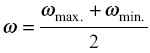 average or mean angular velocity