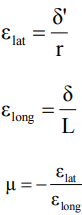 Poisson's Ratio Formula