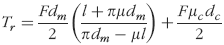 Torque required to rasie load up