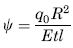 Rotation of a meridian from its unloaded position