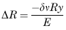 Radial Displacement of Circumference