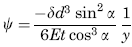 Rotation of a meridian from its unloaded position