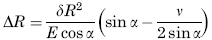 Radial Displacement of Circumference