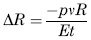 Radial Displacement of Circumference