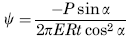 Rotation of a meridian from its unloaded position