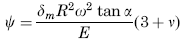 Rotation of a meridian from its unloaded position