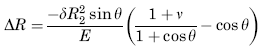 Radial Displacement of Circumference