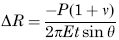 Radial Displacement of Circumference