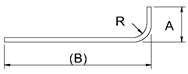 Rebar Ninety (90°) Degree Bend with Radius Equation and Calculator 