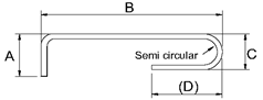 Rebar Ninety (90°) Degree and 180° Bend with Center Line Length Equation and Calculator