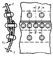 Single-Riveted Lap-Joint with Inside Cover Plate Formulas and Calculator for Stress and Strength Design