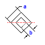 Section Area Moment of Inertia Properties Square Tube Rotated 90 Deg At Center