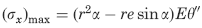 Stress throughout the thickness at corners A and B