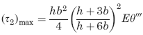 maximum values of stress and torsion