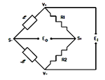 Open Half Bridge Strain Gage Calculator 