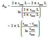 first calculating the inner and outer area