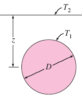 Conductive Heat Transfer Isothermal sphere buried medium equation and calculator