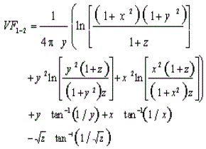 radiation shape factor